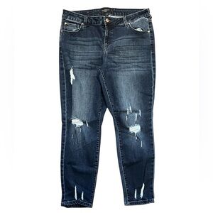 Celebrity Pink Women's Boyfriend Jeans - Dark Blue